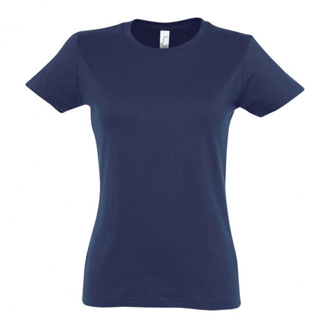 TEE-SHIRT PERSONNALISÉ FEMME 'IMPERIAL' - FABRICATION EXPRESS 4J - marine