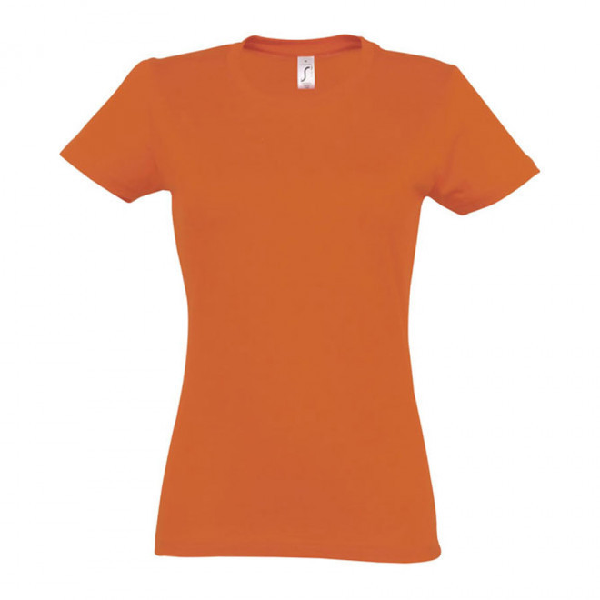 TEE-SHIRT PERSONNALISÉ FEMME 'IMPERIAL' - FABRICATION EXPRESS 4J - orange
