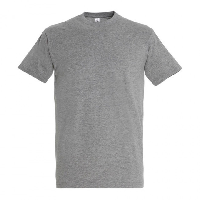 TEE-SHIRT PERSONNALISÉ HOMME 'IMPERIAL' - FABRICATION EXPRESS 4 JOURS - gris chiné