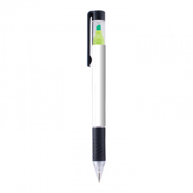 STYLO/SURLIGNEUR PERSONNALISABLE 'BERGUI BLACK' - vert