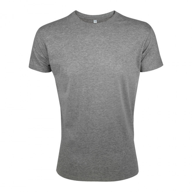 TEE-SHIRT PUBLICITAIRE HOMME 'REGENT FIT' 150 GR/M² - gris chiné