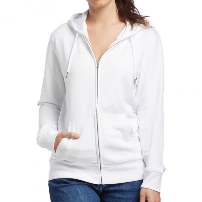 SWEAT ZIPPÉ PERSONNALISÉ MADE IN FRANCE LES FILOSOPHES® 'MONTAIGNE' - blanc