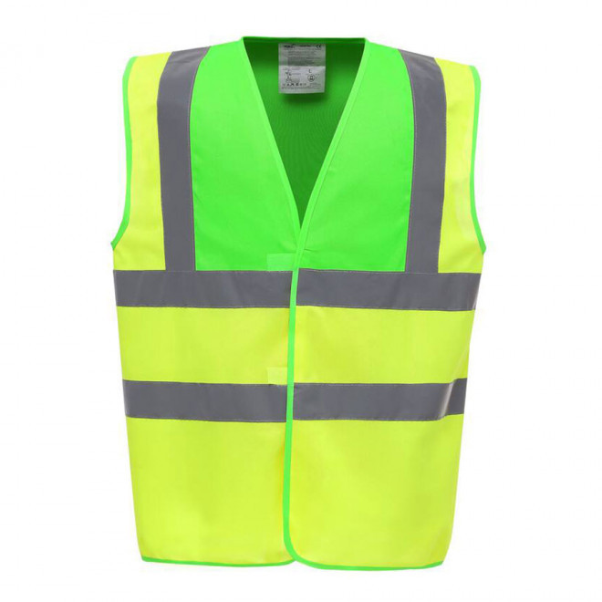GILET DE SÉCURITÉ PERSONNALISÉ 'SECUR' - lime/yellow