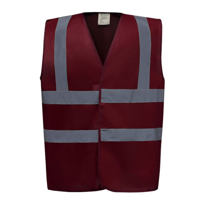 GILET DE SÉCURITÉ PERSONNALISÉ 'SECUR' - maroon