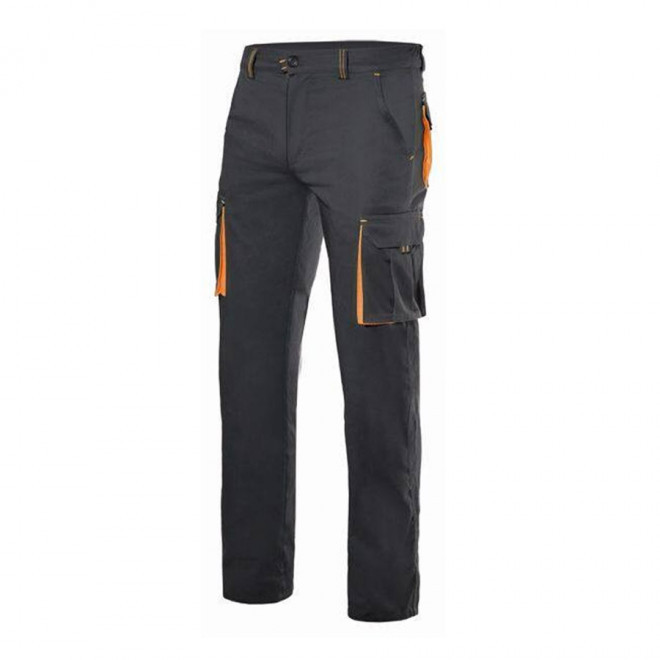 PANTALON PERSONNALISÉ DE TRAVAIL VELILLA® 'CAPTURE' - black/orange