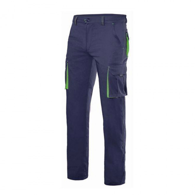 PANTALON PERSONNALISÉ DE TRAVAIL VELILLA® 'CAPTURE' - navy/lime