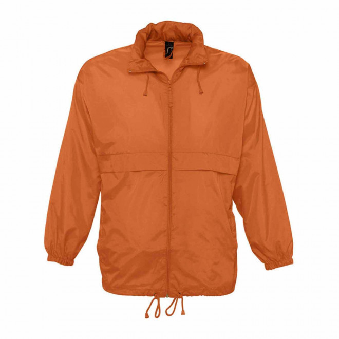 COUPE-VENT PERSONNALISABLE IMPERMEABLE MIXTE 'SURF' - FABRICATION RAPIDE 4 JOURS - orange