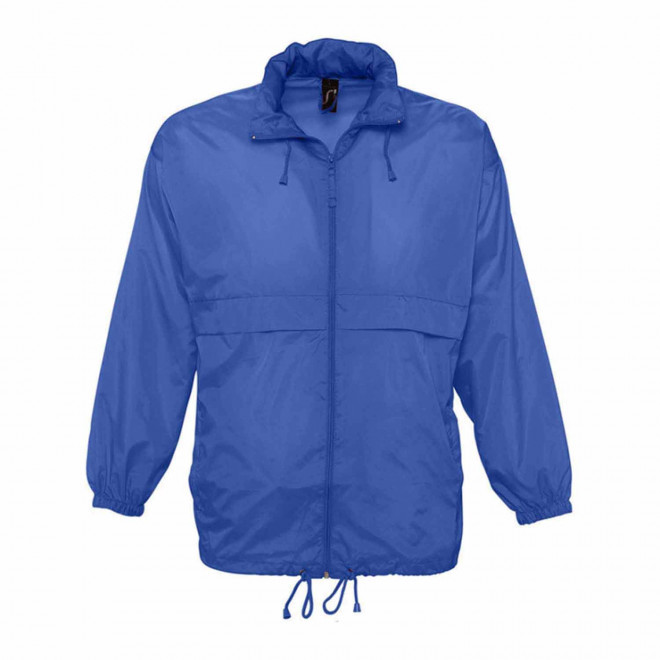 COUPE-VENT PERSONNALISABLE IMPERMEABLE MIXTE 'SURF' - FABRICATION RAPIDE 4 JOURS - bleu royal