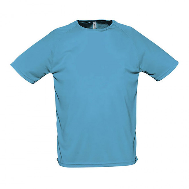 T-SHIRT PERSONNALISÉ HOMME 'SPORTY' - FABRICATION RAPIDE 4J - aqua