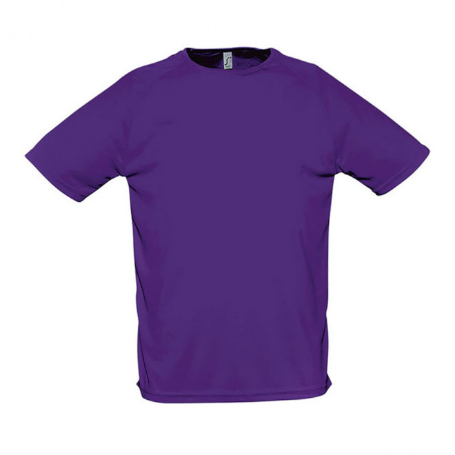 T-SHIRT PERSONNALISÉ HOMME 'SPORTY' - FABRICATION RAPIDE 4J - violet