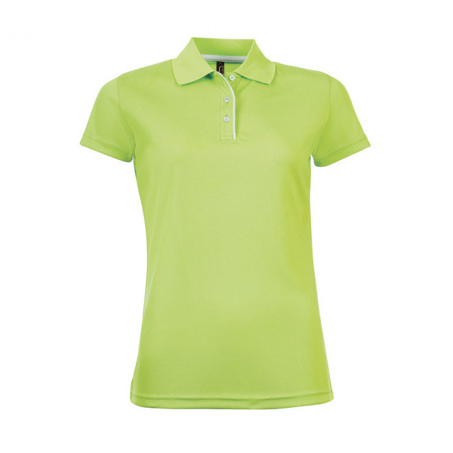 POLO PUBLICITAIRE RESPIRANT FEMME 'PERFORMER' 180 GR/M² - vert pomme