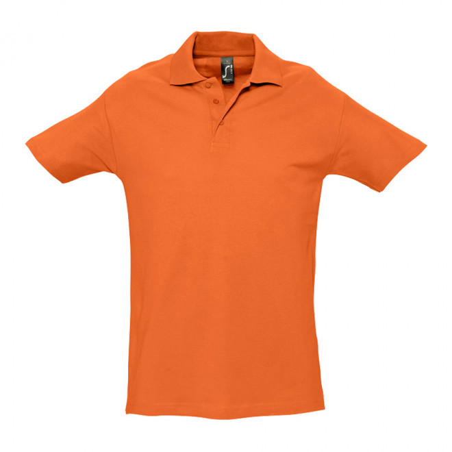 POLO PERSONNALISÉ HOMME 'SPRING' COULEUR 210 GR/M² - orange