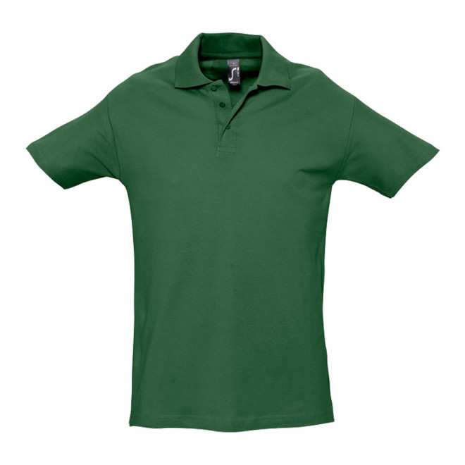 POLO PERSONNALISÉ HOMME 'SPRING' COULEUR 210 GR/M² - vert golf