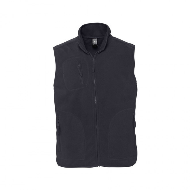BODYWARMER PUBLICITAIRE POLAIRE MIXTE 'NORWAY' 320 GR/M² - gris kaki