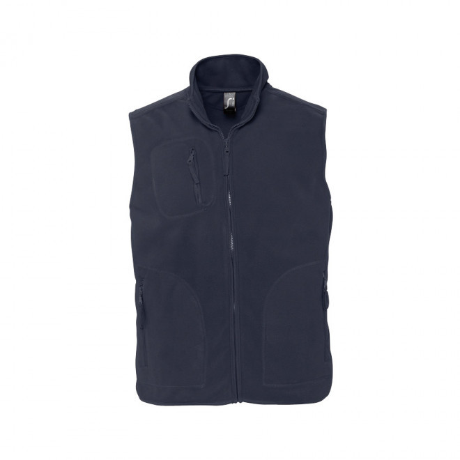 BODYWARMER PUBLICITAIRE POLAIRE MIXTE 'NORWAY' 320 GR/M² - marine