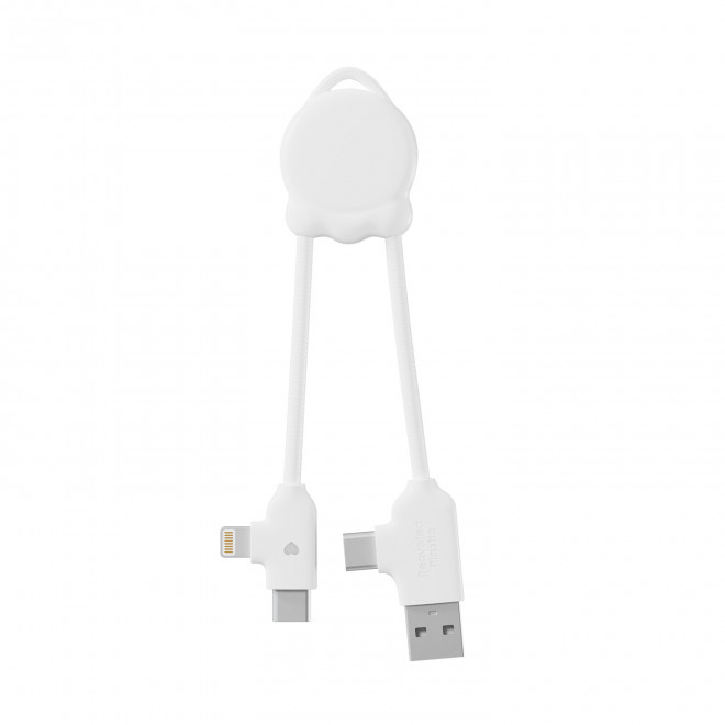 CABLE XOOPAR PERSONNALISABLE 'OCTOMINI' EXP 72H - blanc