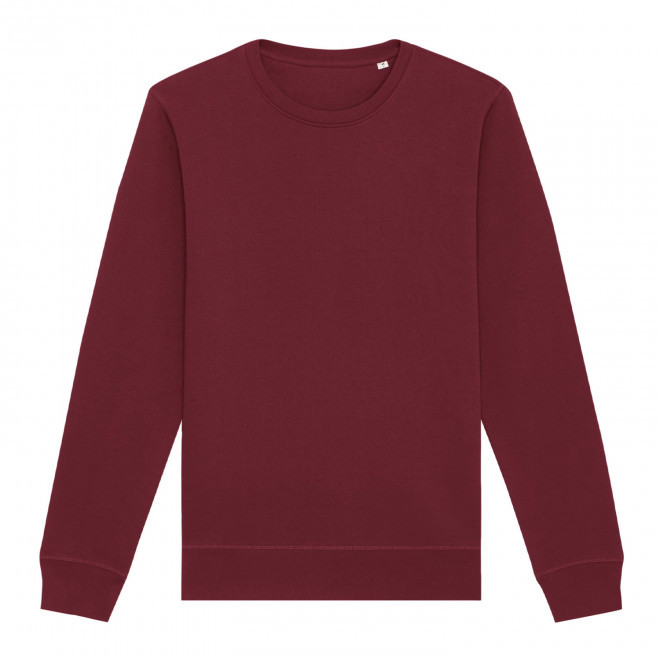 SWEAT MIXTE COL ROND S/S® PERSONNALISABLE 'ROLLER' - burgundy