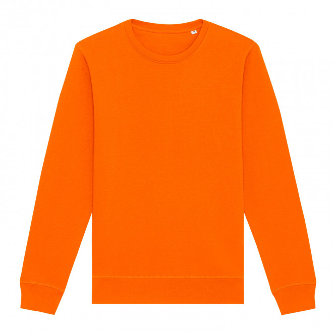 SWEAT MIXTE COL ROND S/S® PERSONNALISABLE 'ROLLER' - bright orange