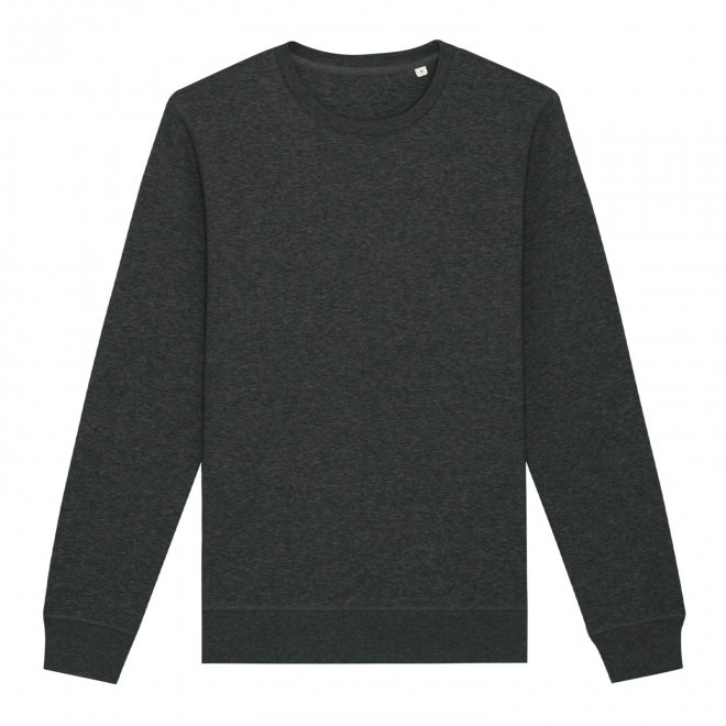 SWEAT MIXTE COL ROND S/S® PERSONNALISABLE 'ROLLER' - dark heather grey
