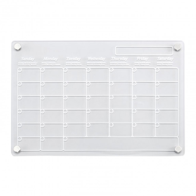 PLANIFICATEUR MAGNETIQUE PERSONNALISE 'PLANIFIO' - transparent