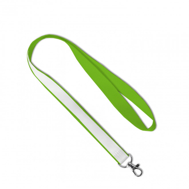 LANYARD AVEC SATIN PERSONNALISABLE 'LUNGO SATIN' - vert clair