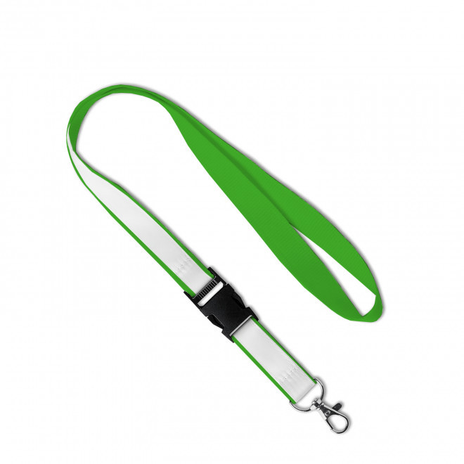 LANYARD AVEC SATIN PERSONNALISABLE 'LUCO SATIN' - vert