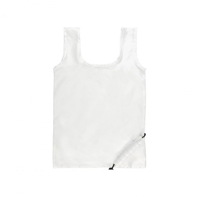 SAC SHOPPING PLIABLE PERSONNALISÉ IMPACT® 'FLORA' - blanc