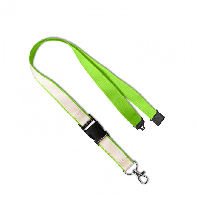 LANYARD AVEC SATIN PERSONNALISABLE 'FORTUNA SATIN' - vert clair