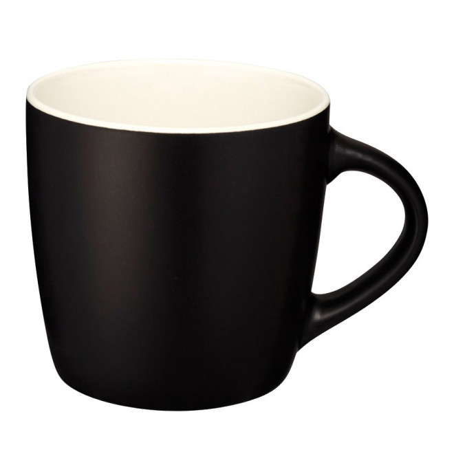 MUG PERSONNALISÉ EN CERAMIQUE 'COLLY NOIR' - noir/blanc
