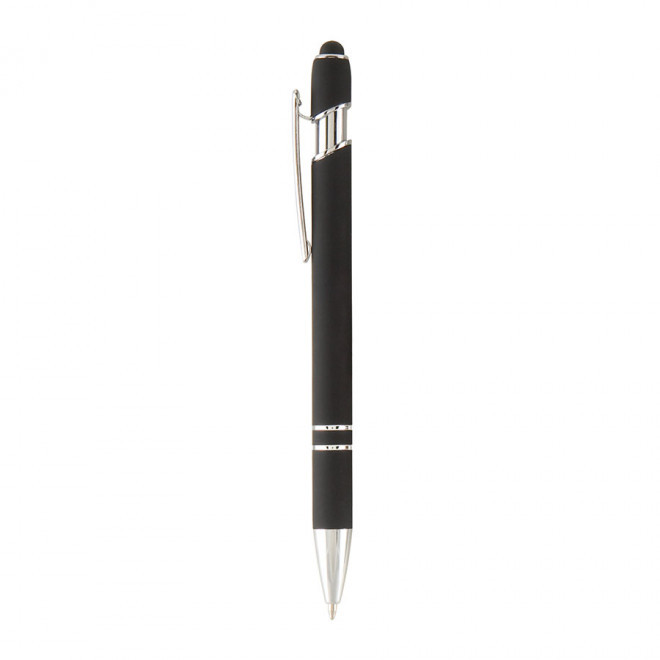 STYLO PERSONNALISABLE BILLE EN METAL 'PRINCY' - noir
