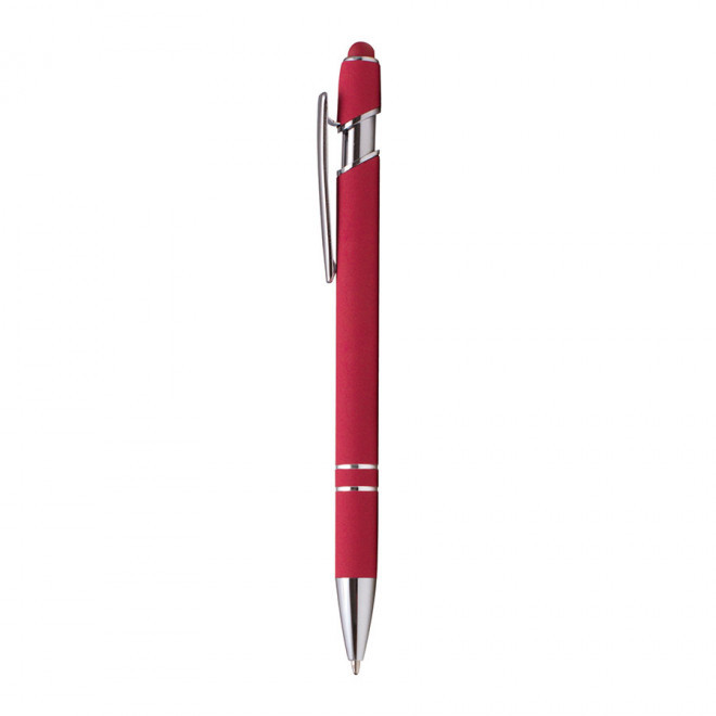 STYLO PERSONNALISABLE BILLE EN METAL 'PRINCY' - rouge