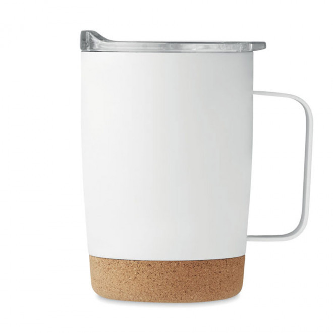 MUG PUBLICITAIRE EN ACIER 'ELVI' - blanc