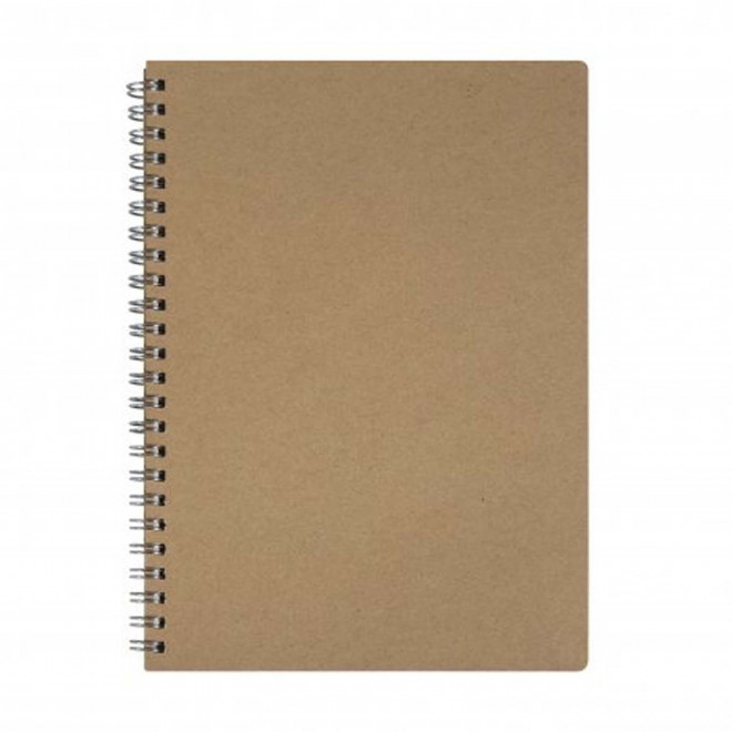 CARNET PERSONNALISÉ À SPIRALES A5 'FRENCHIE' - naturel