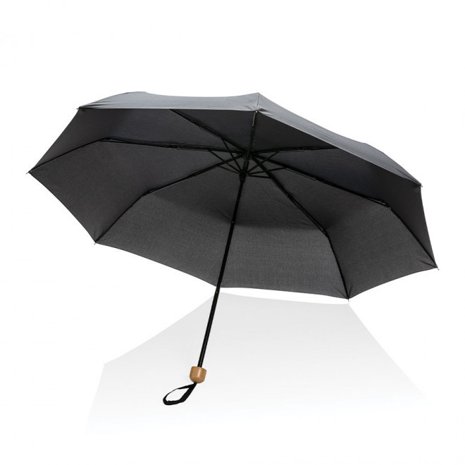 PARAPLUIE PERSONNALISE RPET IMPACT 'MINI YORK' - noir
