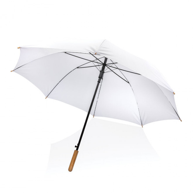 PARAPLUIE PERSONNALISE AUTO RPET IMPACT 'CLASSIC YORK'  - blanc