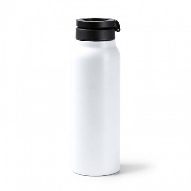 BOUTEILLE ISOTHERME MAGNETIQUE PERSONNALISABLE 'DUROS' - blanc