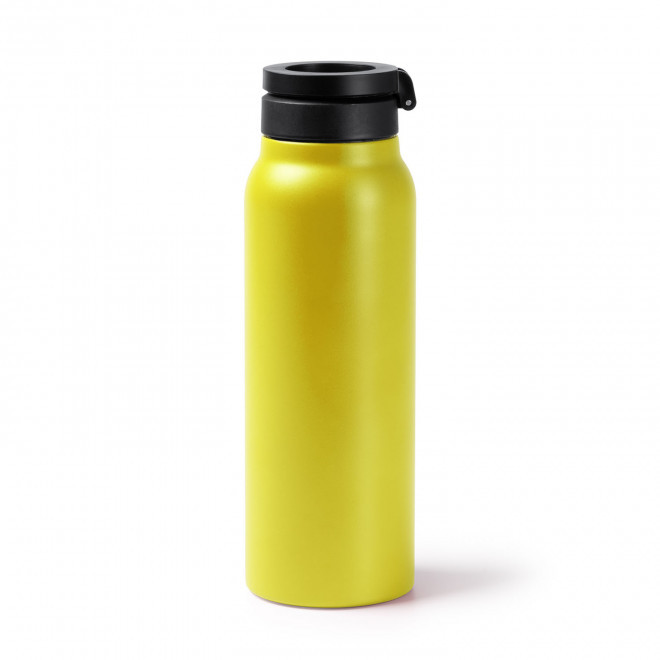 BOUTEILLE ISOTHERME MAGNETIQUE PERSONNALISABLE 'DUROS' - jaune