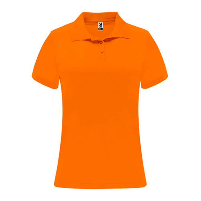 POLO PERSONNALISÉ FEMME 'MONZHA' - orange fluo