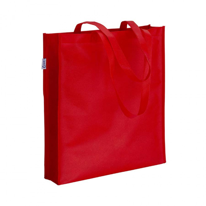 TOTE-BAG PUBLICITAIRE AVEC ANSES LONGUES 'LISBOA RPET' - rouge