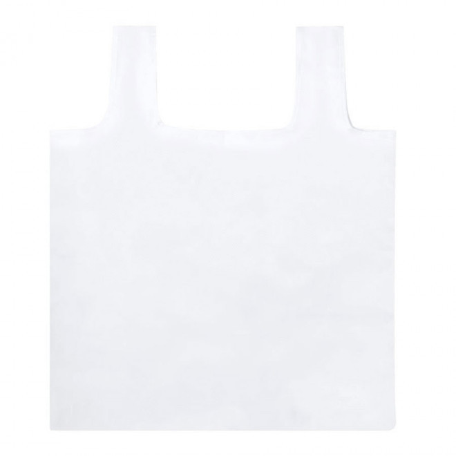 SAC PERSONNALISÉ DE COURSES PLIABLE 'POTOSI RPET' - blanc