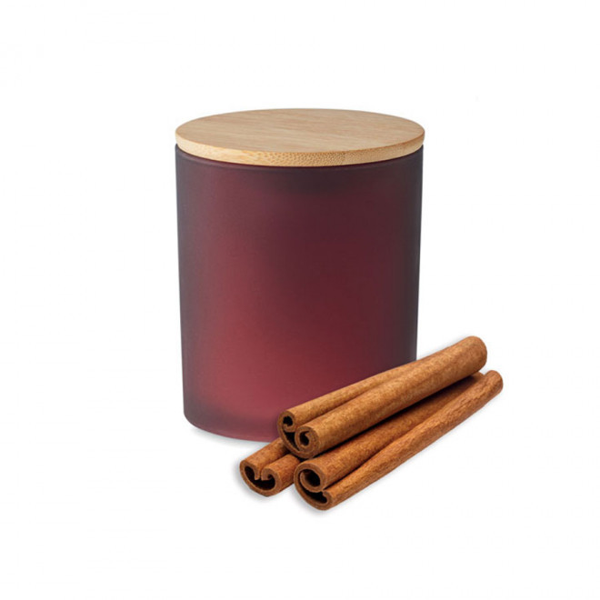 BOUGIE PERSONNALISÉE EN CIRE VÉGÉTALE 'CAPRI' - cannelle