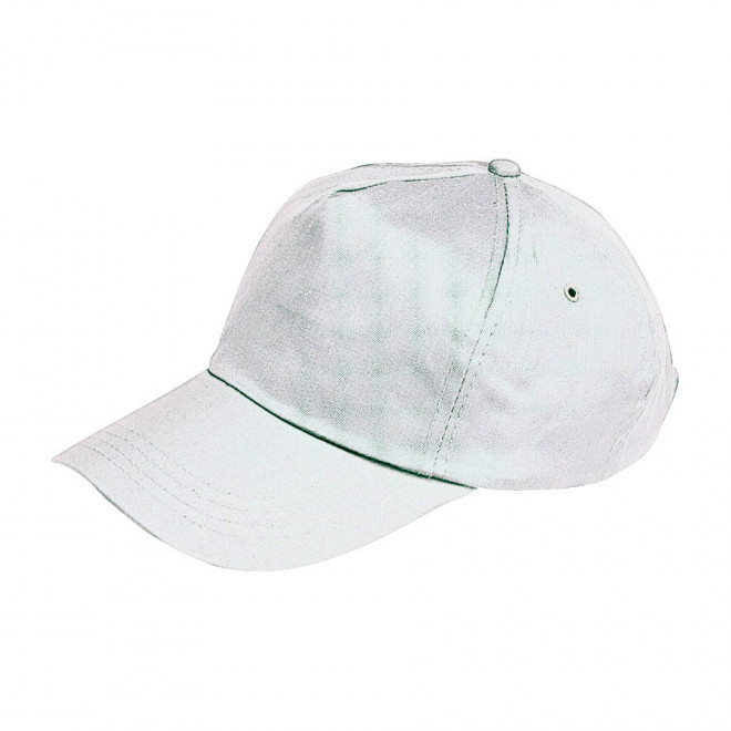 CASQUETTE PUBLICITAIRE 5 PANS 'ANTO' 165 GR/M² - blanc