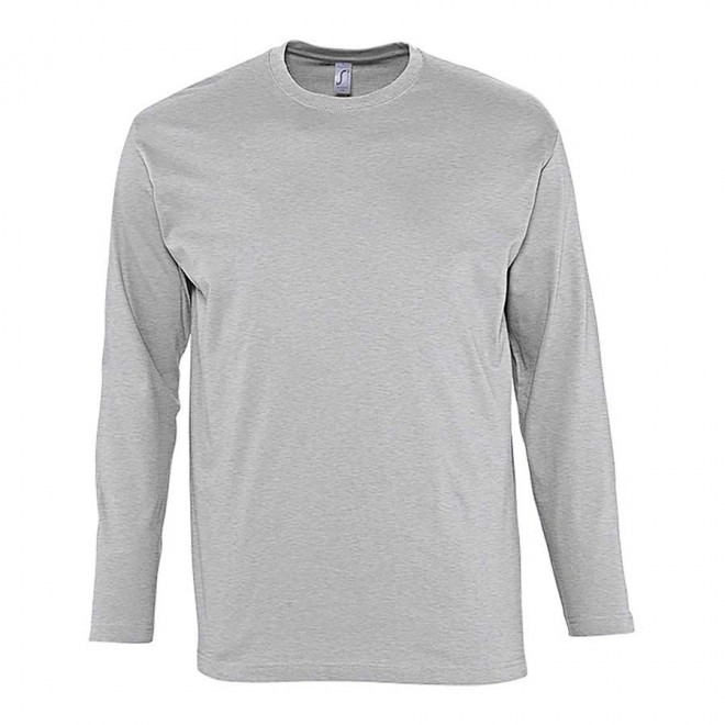 TEE-SHIRT HOMME MANCHES LONGUES 'MONARCH' 150 GR/M² - gris chiné