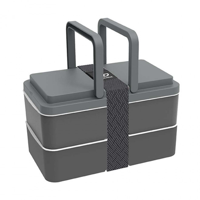 LUNCH BOX PERSONNALISÉE GOODJOUR® 1L 'TOCCOA' - gris