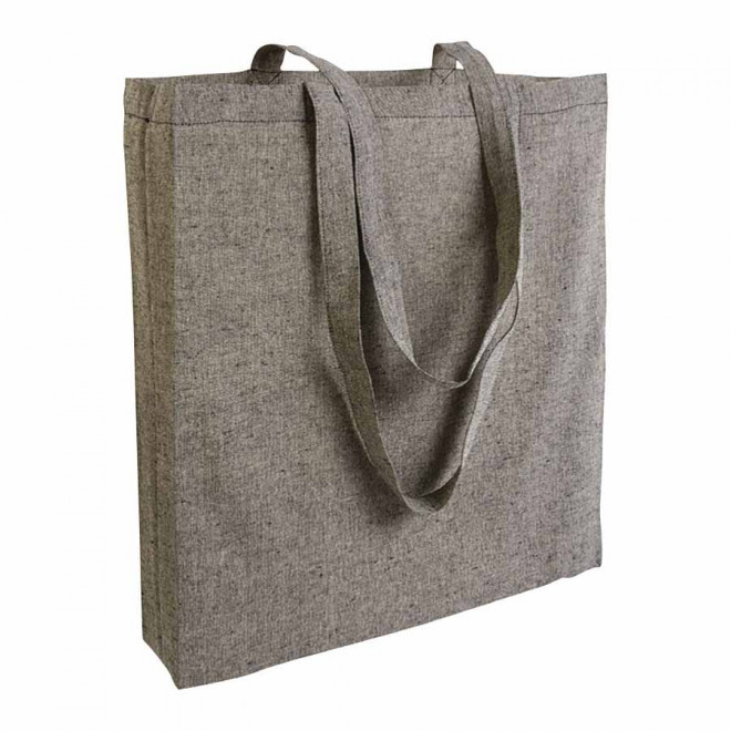 TOTE-BAG PUBLICITAIRE EN COTON RECYCLÉ 210 G/M² 'BOQUITA' - noir