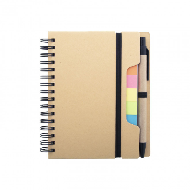 MINI BLOC-NOTES PUBLICITAIRE 'DEBORAH SPIRALE' - naturel