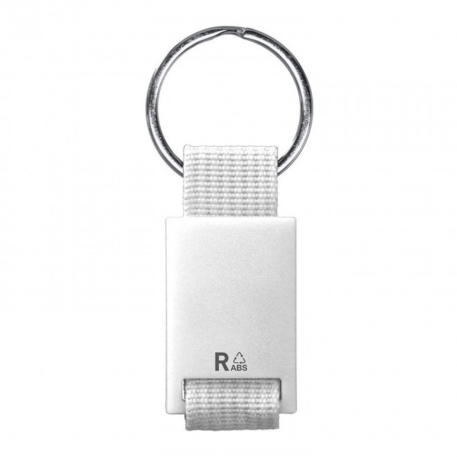 PORTE CLE SANGLE PERSONNALISABLE 'CALETAS RABS' - blanc