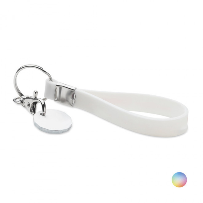 PORTE-CLÉS PERSONNALISABLE EN SILICONE 'SICO' - pantone