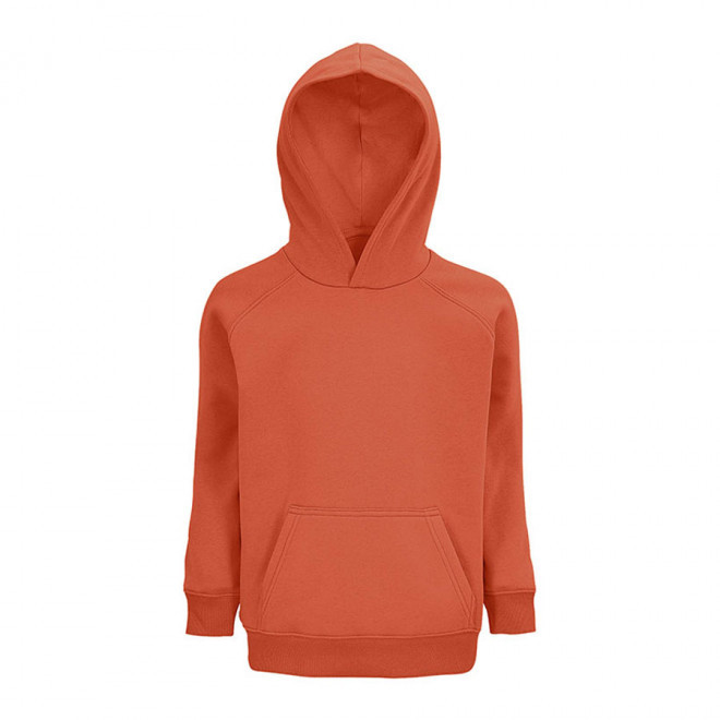SWEAT-SHIRT ENFANT PERSONNALISÉ CAPUCHE 'STELLAR KIDS' - orange