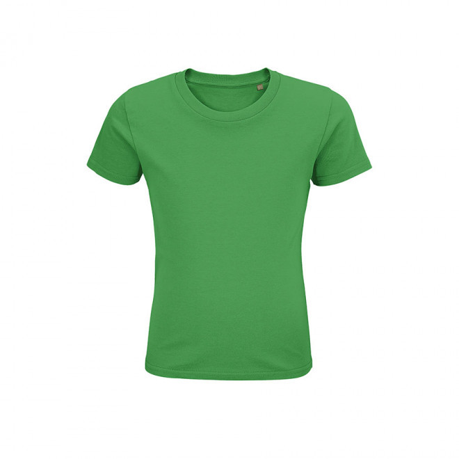 T-SHIRT ENFANT PERSONNALISÉ BIO 'PIONEER KIDS' - vert prairie